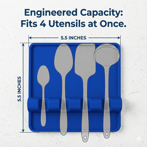 Cooler Kitchen stovetop spoon rest maintains utensil organization on the counter