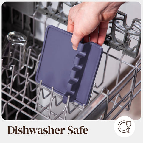 Countertop with Cooler Kitchen spoon rest catching drips to keep surfaces clean.