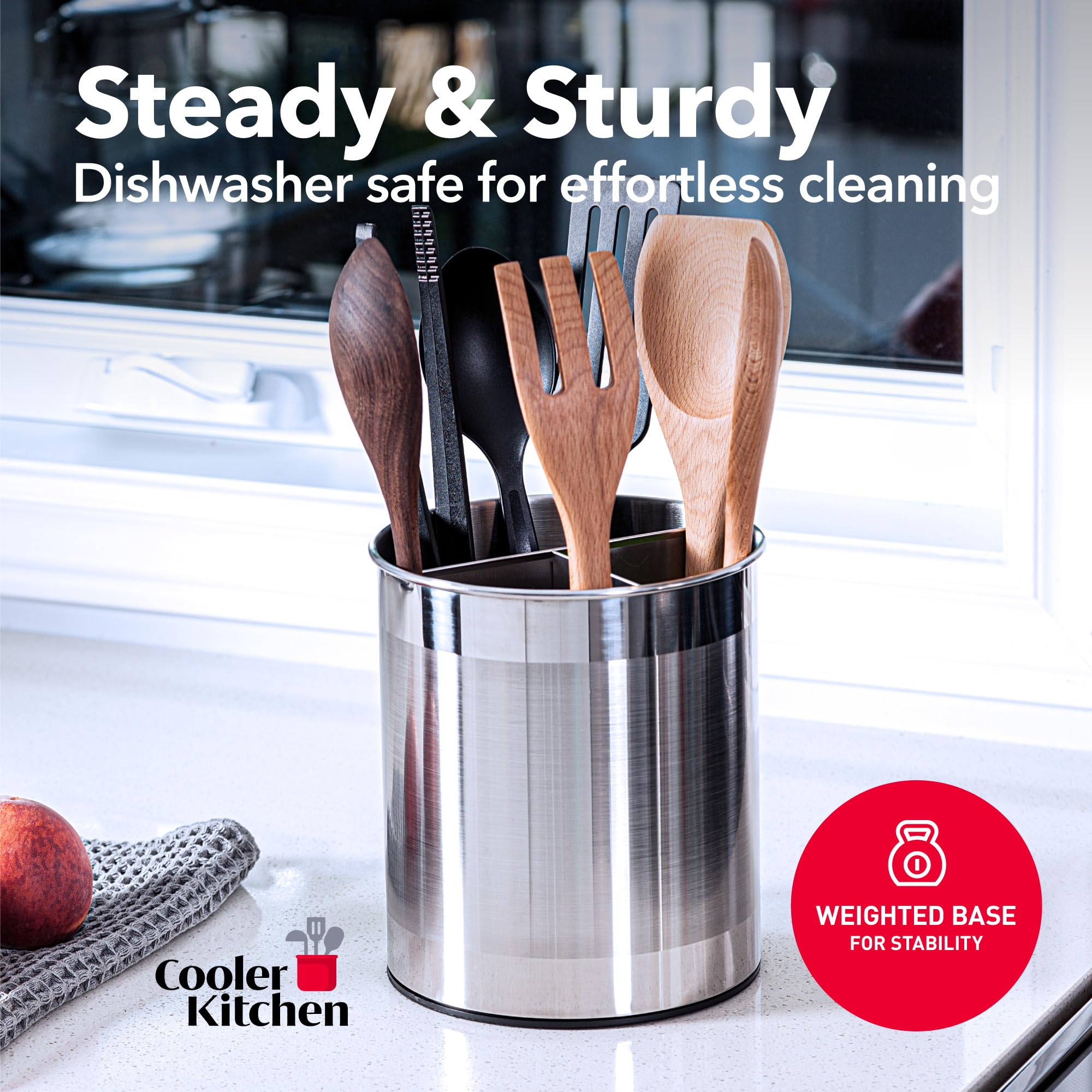 Cooler Kitchen divider removable for easy sorting of tools.