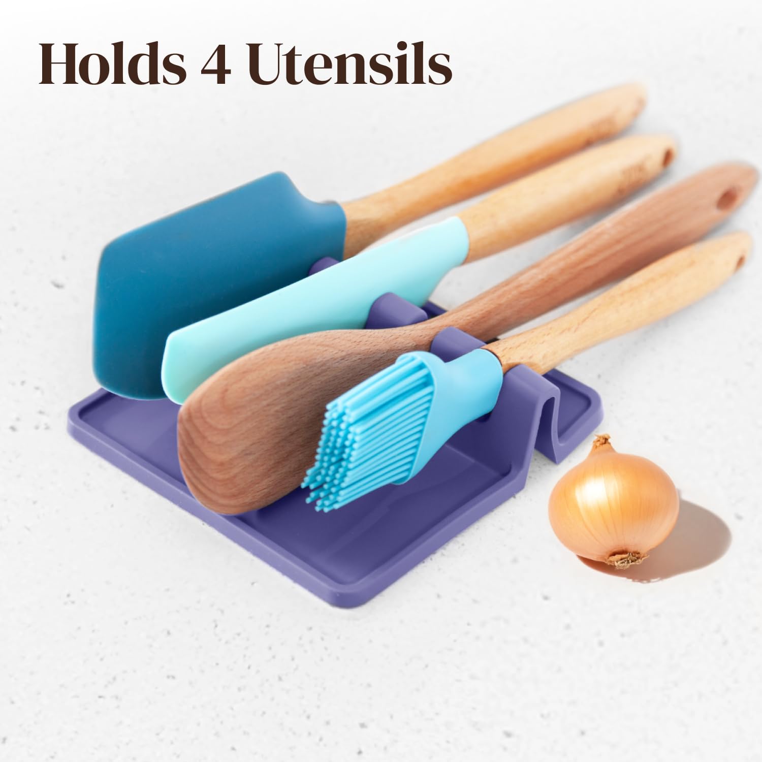 Gift-ready Cooler Kitchen spoon rest set for housewarmings and everyday use.