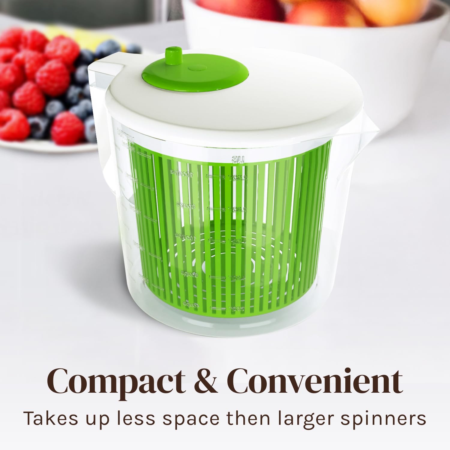 Cooler Kitchen Measuring Bowl highlights tall bowl with up to 2.5 qt marks.