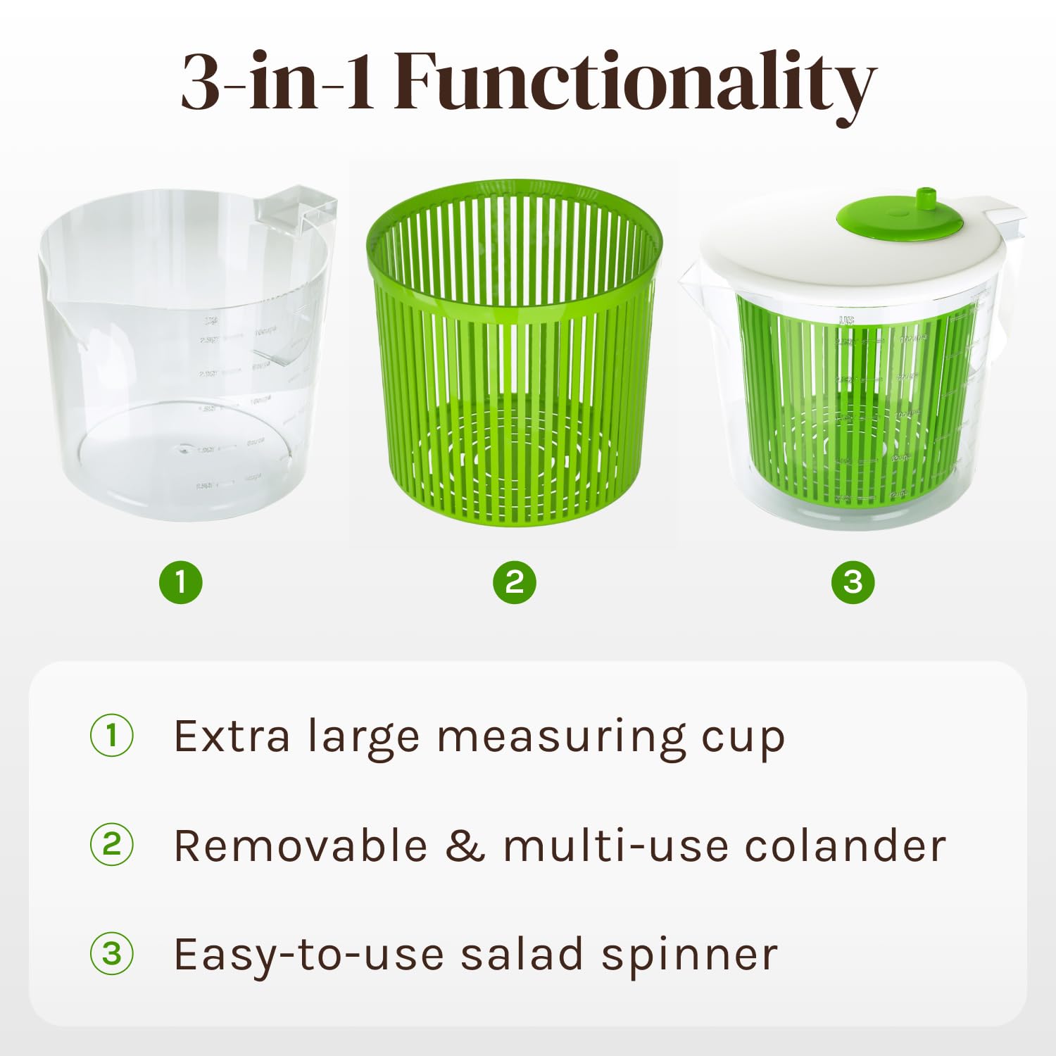 Cooler Kitchen Removable Colander used for easy rinsing of herbs and berries.