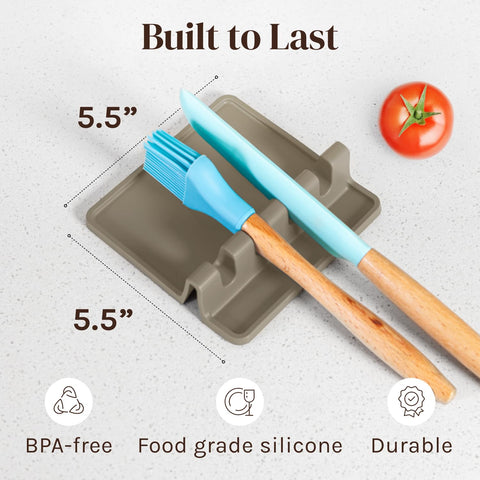 Cooler Kitchen gift-ready spoon rest set for home chefs.