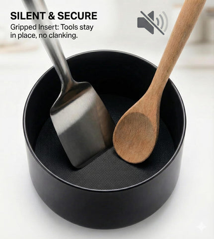 Cooler Kitchen tri-compartment divider organizes utensils efficiently.
