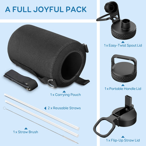 Coolflask gallon bottle wide mouth for easy filling and cleaning.