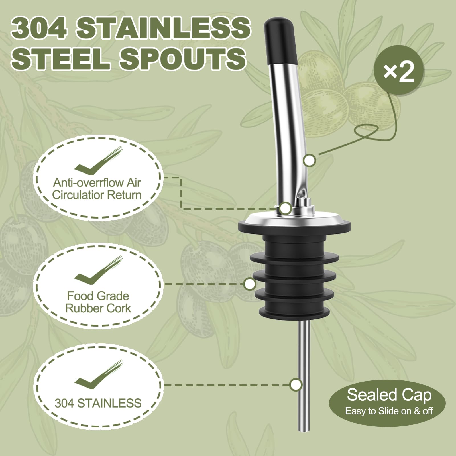 COOLMI airtight caps reduce oxidation and odor transfer.