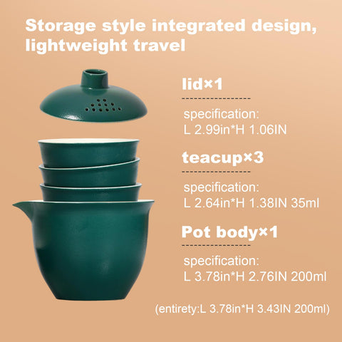 Coolpei tea set supports black, Pu’er, oolong, and green tea brewing.