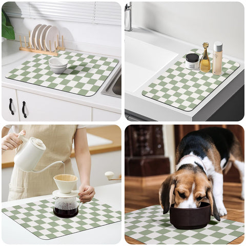 CooRug easy-clean surface wipes clean of grease and stains