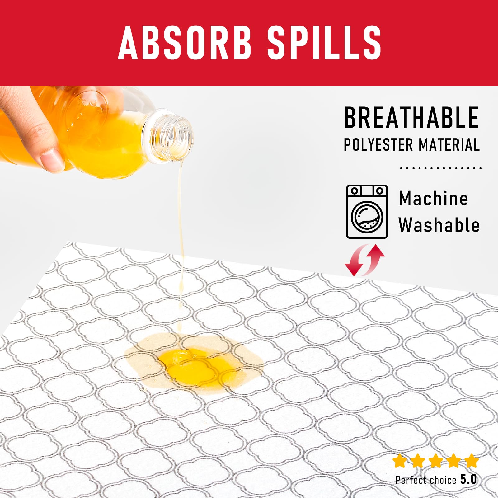 Cooyes liner is machine washable and reusable for easy cleaning