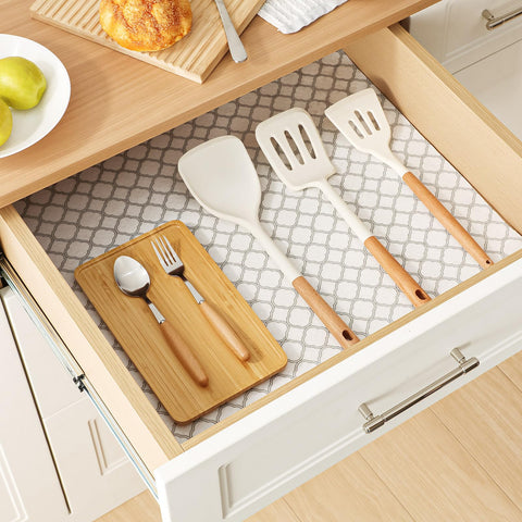 Cooyes multipurpose liner fits kitchen shelves and drawers