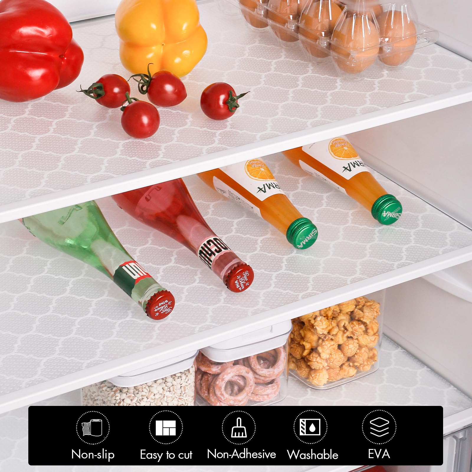 Cooyes shelf liner protects surfaces from scratches during daily use