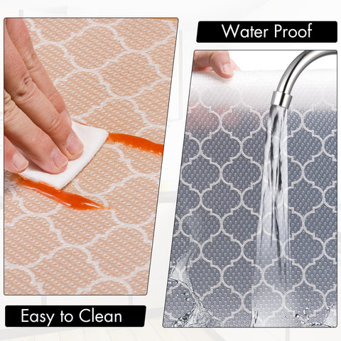 Cooyes refrigerator liner keeps shelves tidy and moisture-free