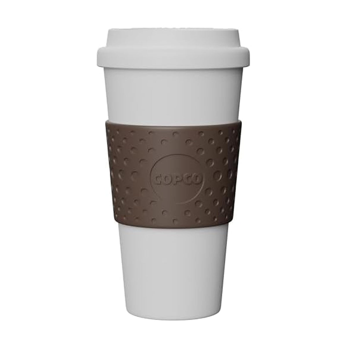 Copco Acadia 16 oz travel mug with spill-proof lid, ideal for commuting and on-the-go beverages.
