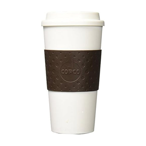 Copco Acadia Travel Mug 16 oz brown with insulated design for hot or cold drinks on the go
