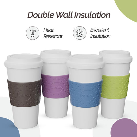 Copco Acadia leak-proof lid prevents spills during commutes and travel