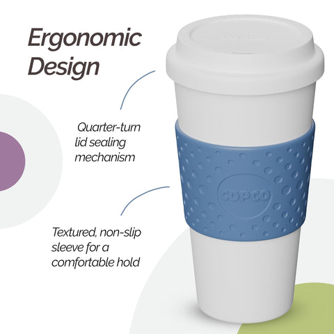 Copco Acadia mug is microwave and dishwasher safe for easy cleanup