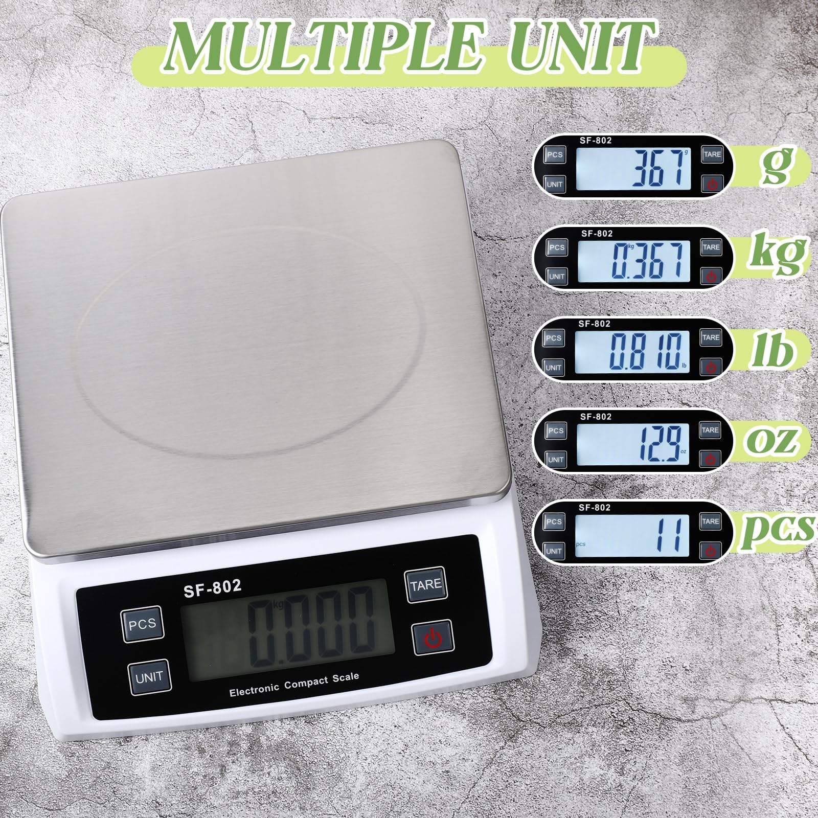 Copkim scale offers adapter or battery power for flexible use