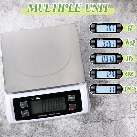 Copkim scale offers adapter or battery power for flexible use