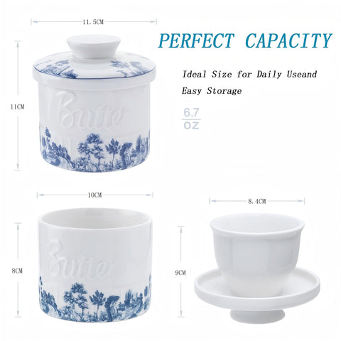 COPORISO butter crock on countertop enhances kitchen aesthetics