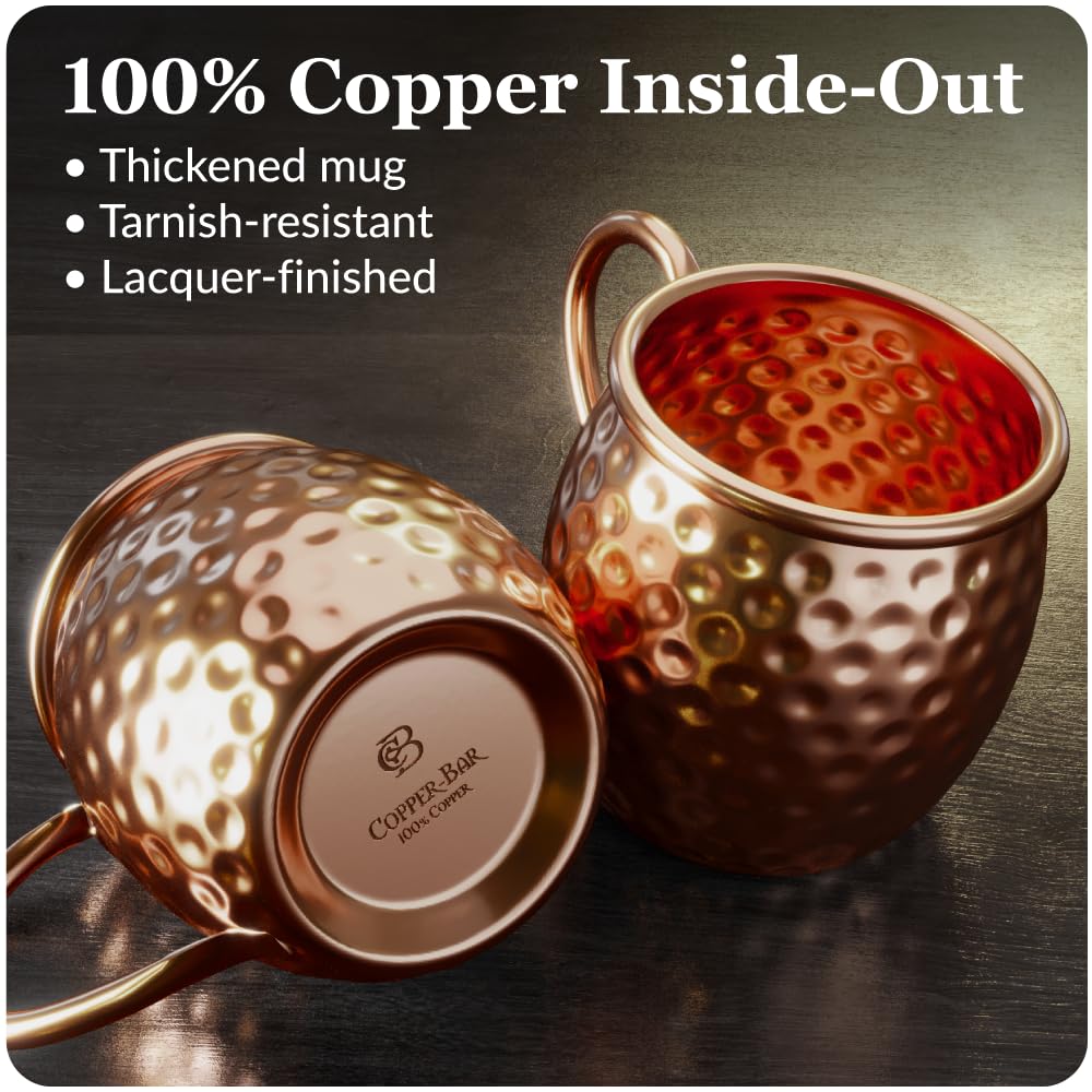 Copper Bar Moscow Mule kit accessories: complete setup to elevate home cocktails.