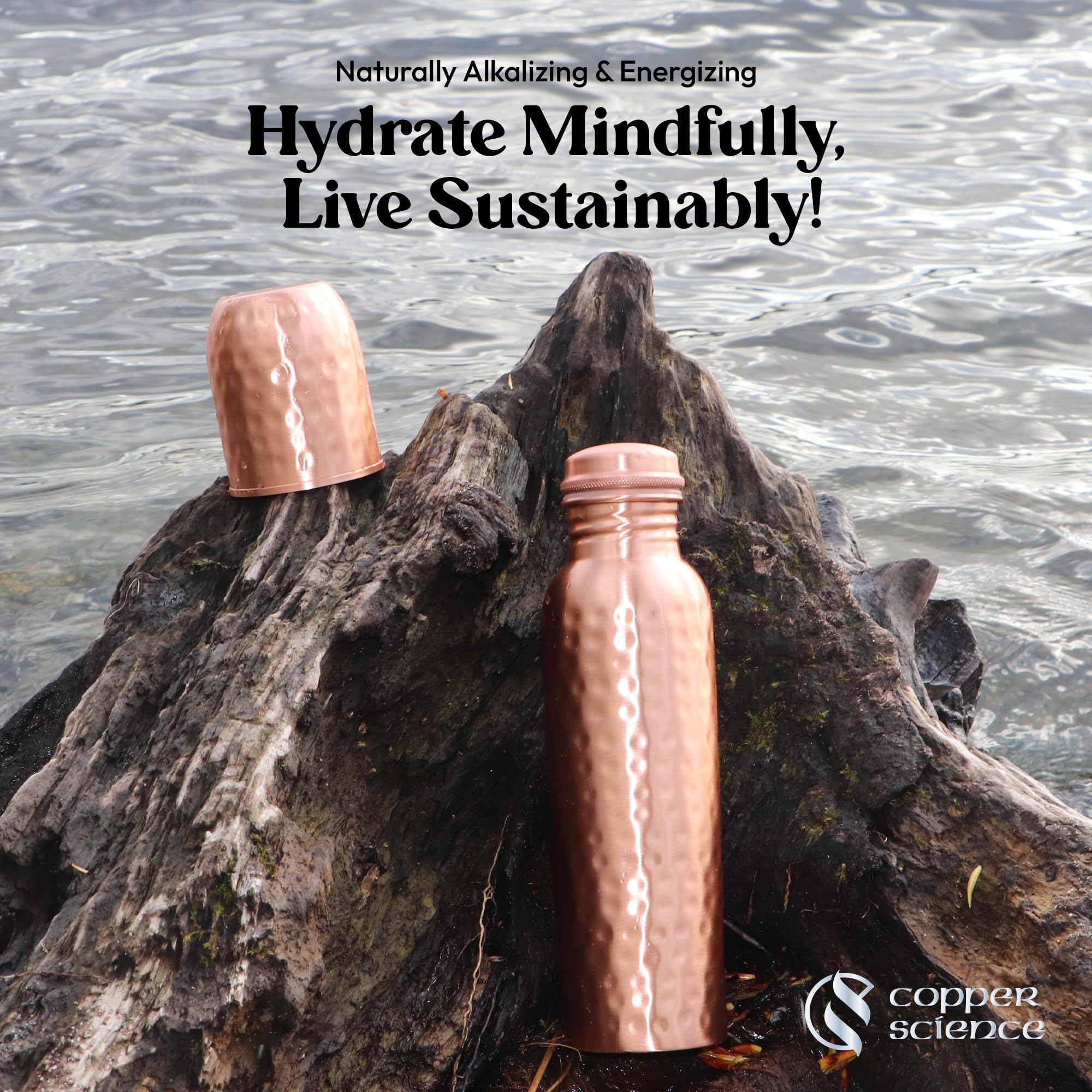 Alkaline-friendly Copper Science container suitable for various water types