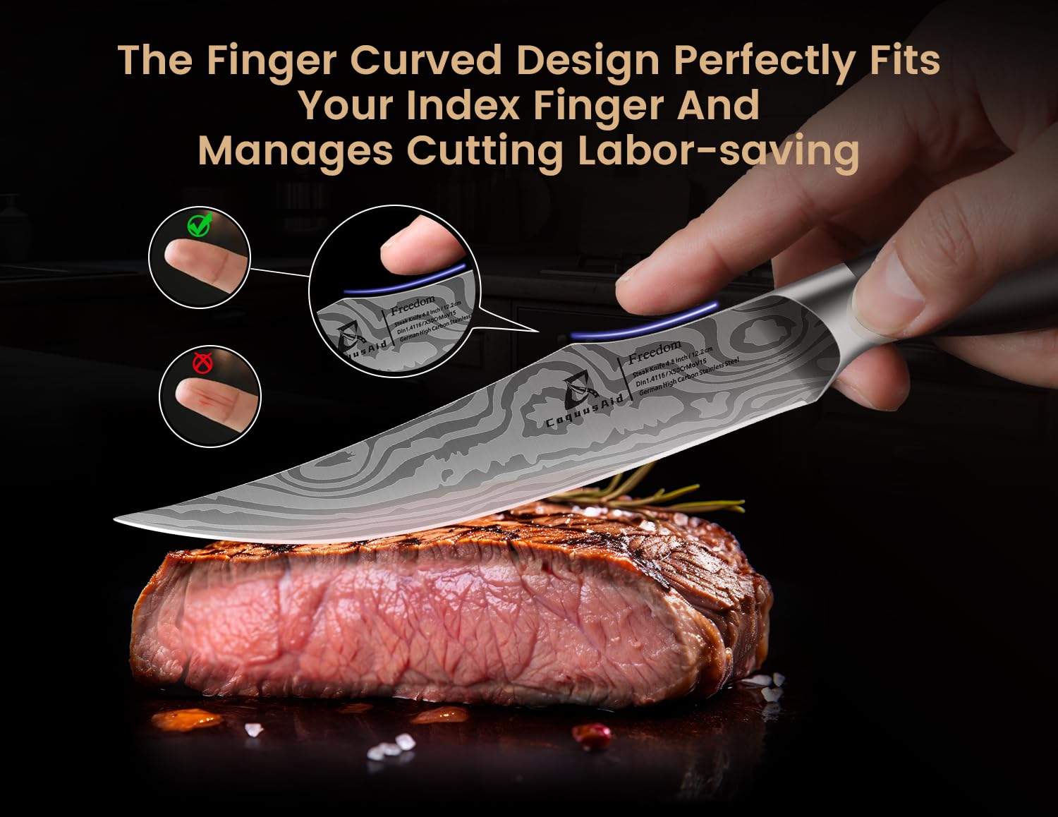 CoquusAid full tang blades provide durability and easy maintenance