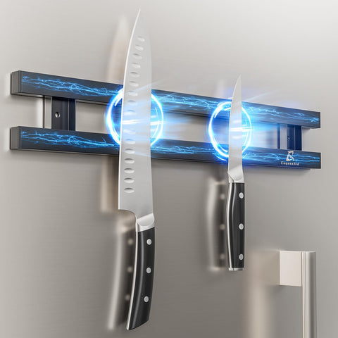 CoquusAid knife holder fridge strong magnet secures heavy blades for quick access
