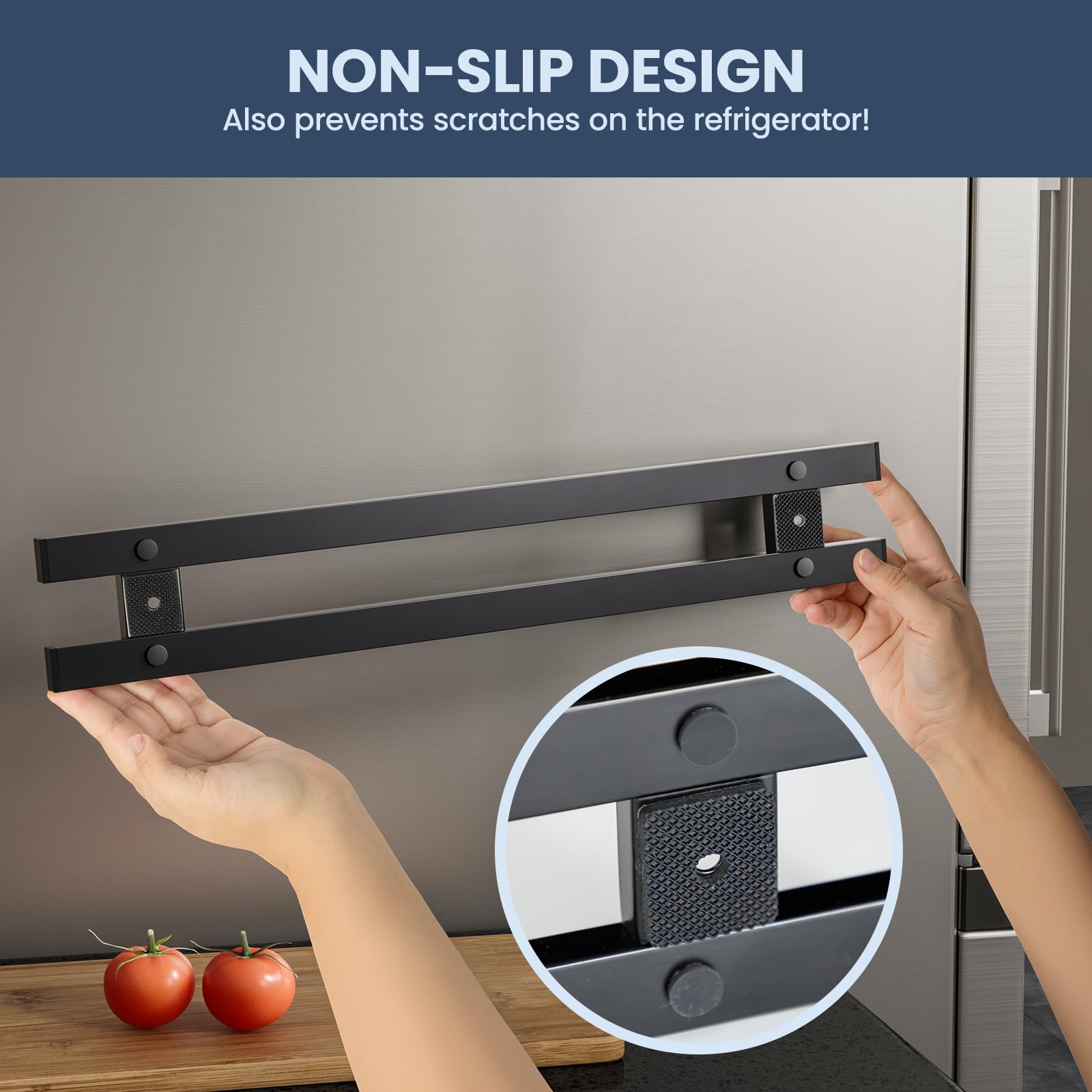 CoquusAid keeps knives and scissors within reach for efficient meal prep