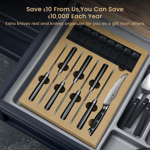 CoquusAid rust-resistant high-carbon steel preserves sharpness over time.