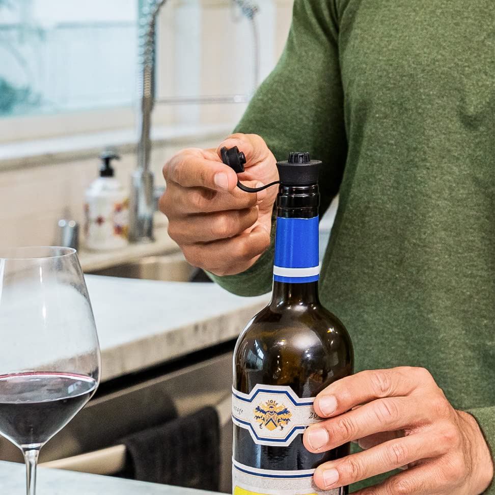 CORAVIN Pivot Stoppers align with Pivot system for standard bottle compatibility.