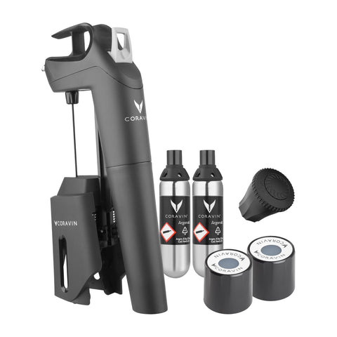 Coravin Timeless Three Plus bottle-pour action preserves the rest of the bottle