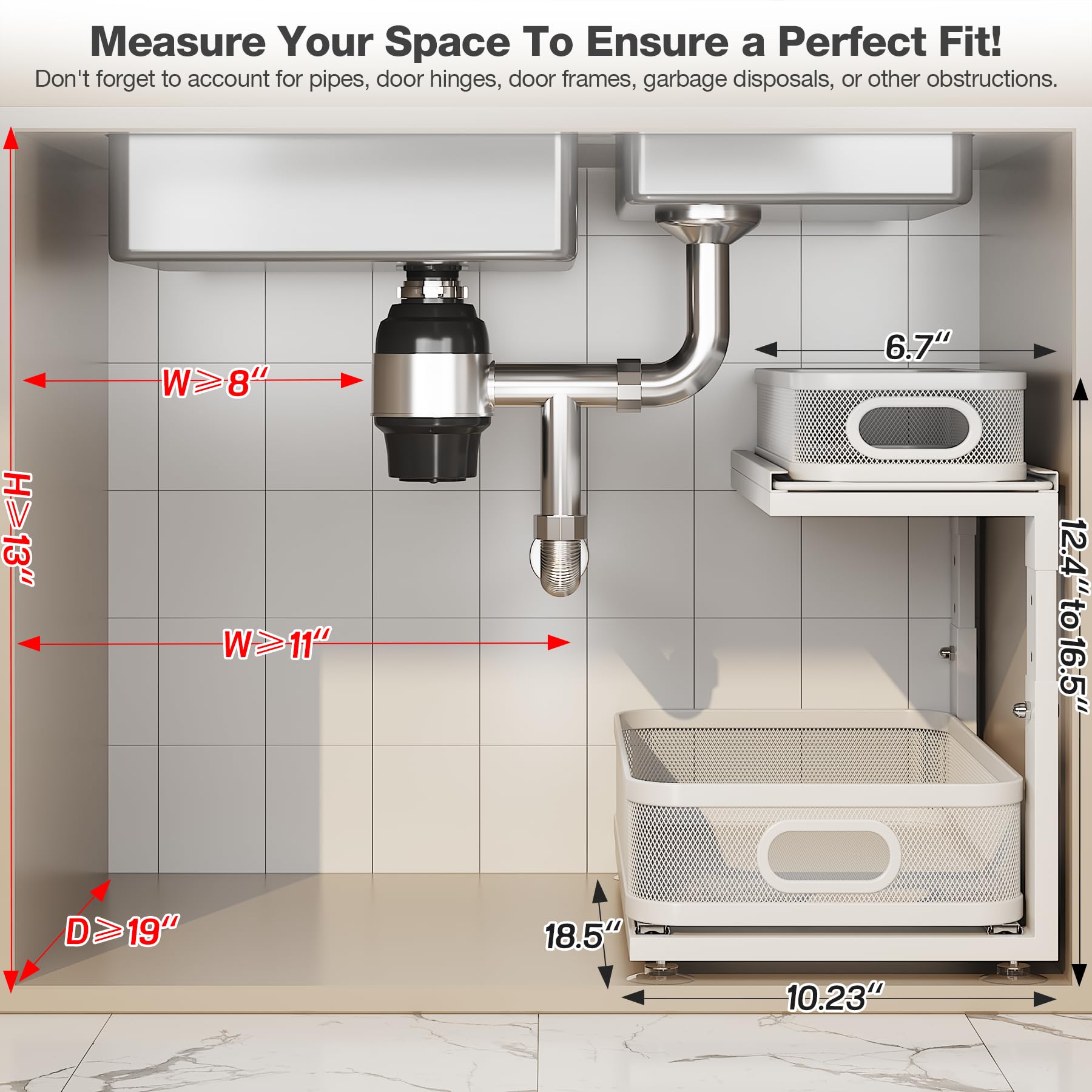 Corbyles ball-bearing slides deliver smooth, quiet pull-out for back items.