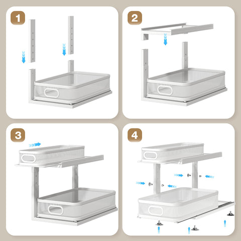 Corbyles easy-assembly setup gets you organized in minutes.