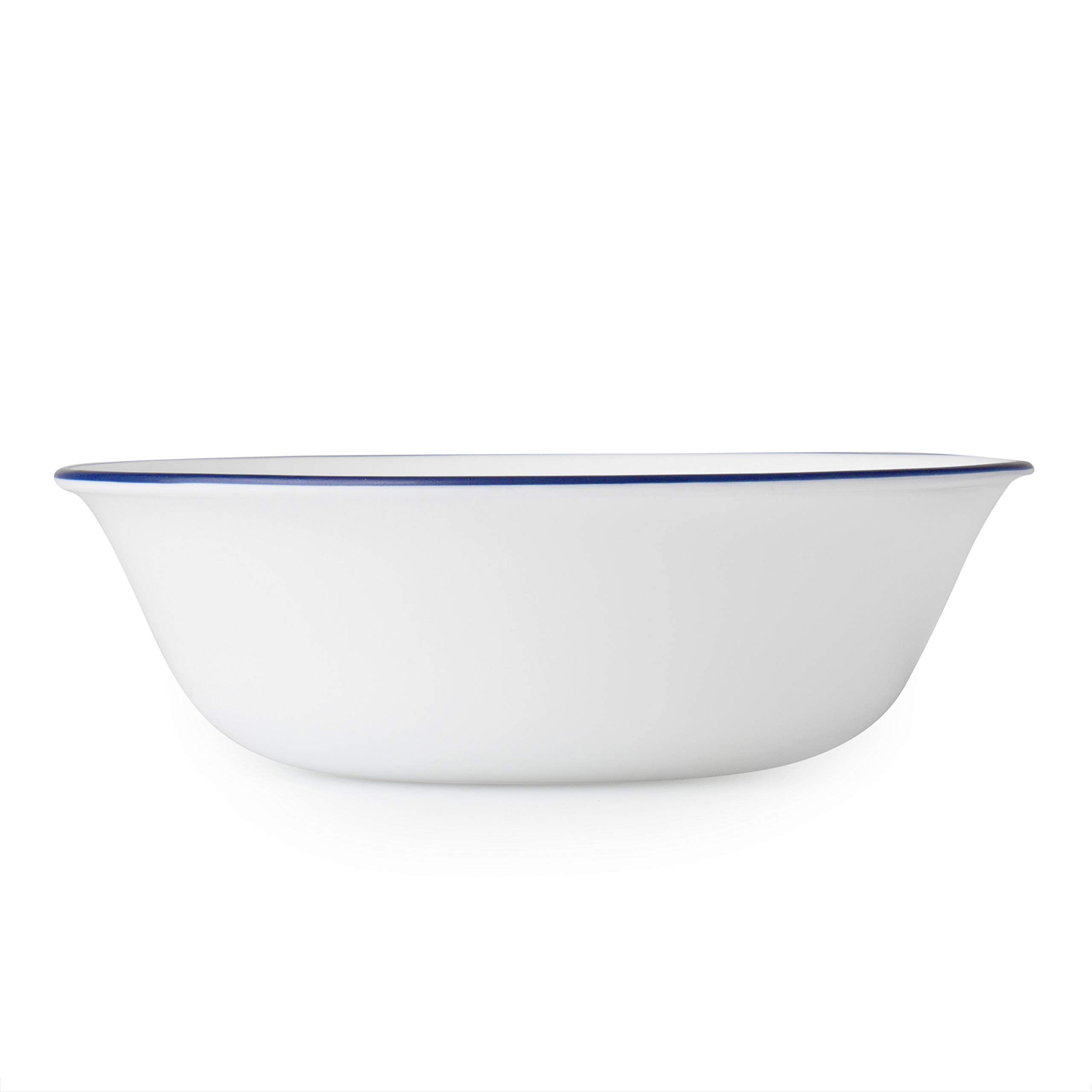 Corelle blue-rimmed bowls add color to table settings