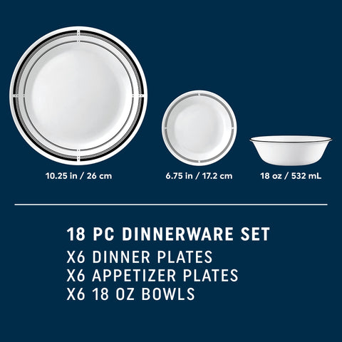 Corelle Brasserie set in a modern kitchen, showcasing microwave-safe convenience.