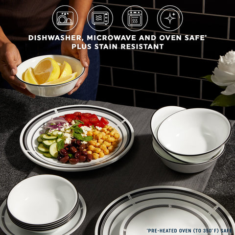 Corelle Brasserie soup bowls serving warm meals with everyday reliability.