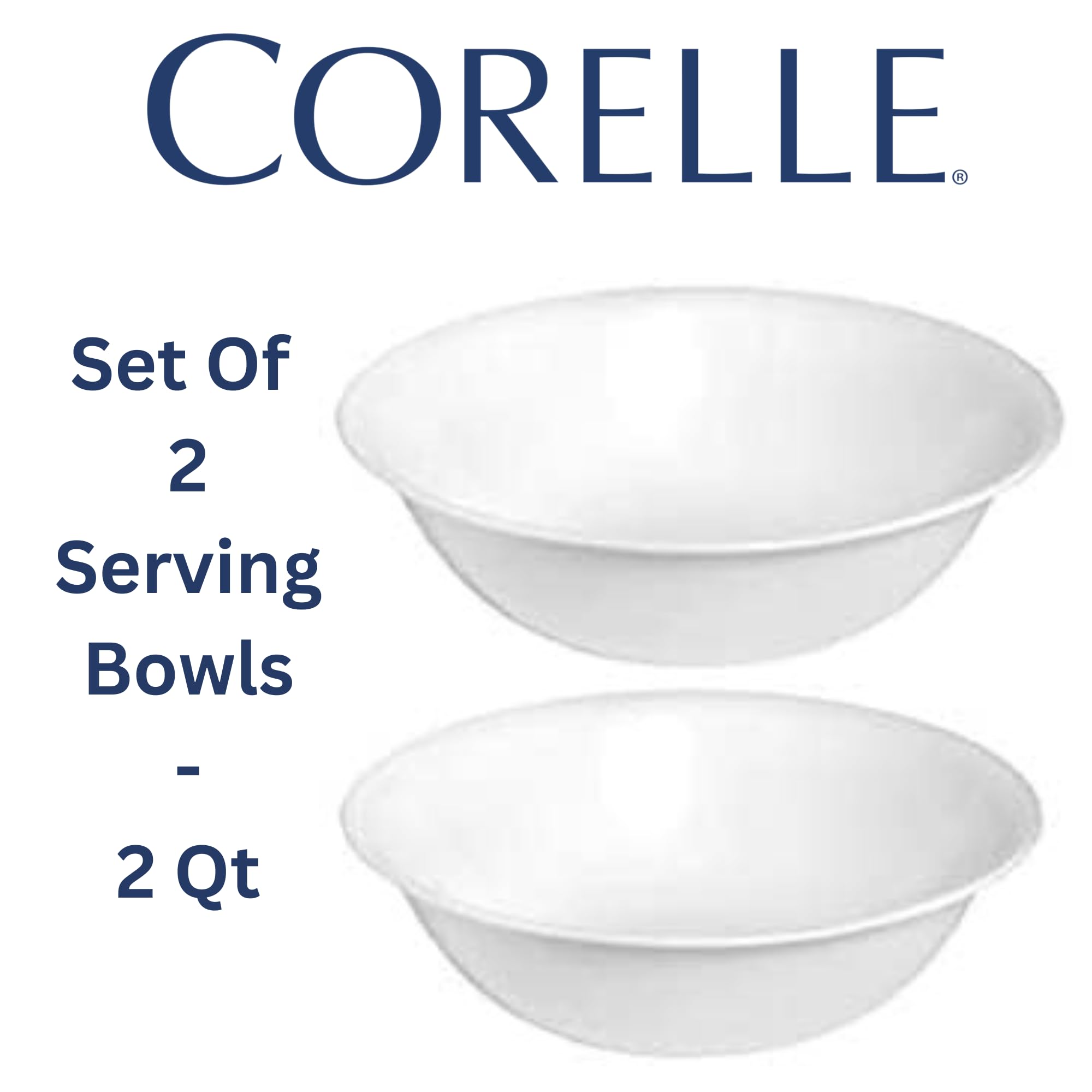 Corelle bundle set of 4 Winter Frost White pieces, durable for everyday dining.