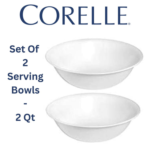 Corelle bundle set of 4 Winter Frost White pieces, durable for everyday dining.