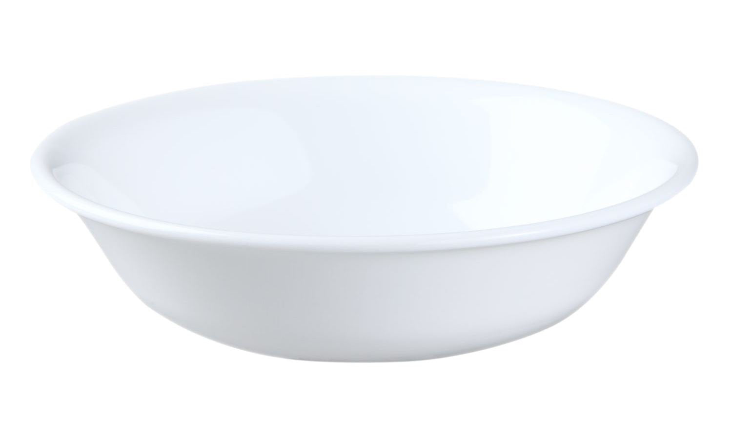 Corelle Coordinates Winter Frost white dessert bowls, stackable and dishwasher-safe for everyday dining