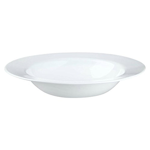 Corelle Impressions Winter FrostWhite 28oz bowls in front view show durable, chip-resistant daily use.