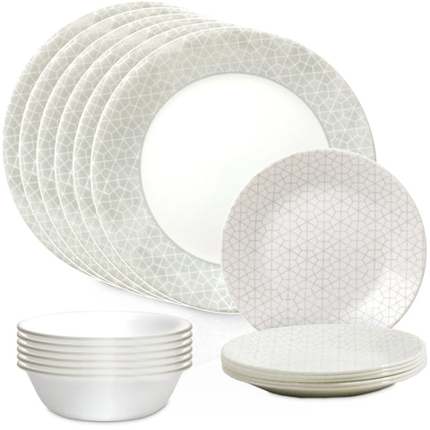 Corelle Knox dinner plate with triple-layer glass for durable everyday use.
