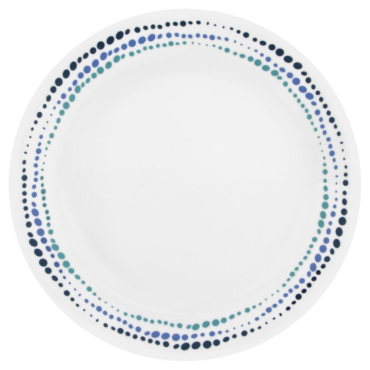 Corelle Ocean Blues 10.25-inch plate, durable finish for everyday meals.