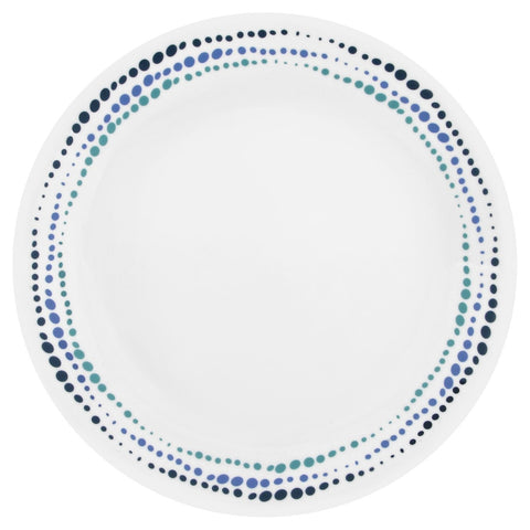 Corelle Ocean Blues 10.25-inch plate, durable finish for everyday meals.