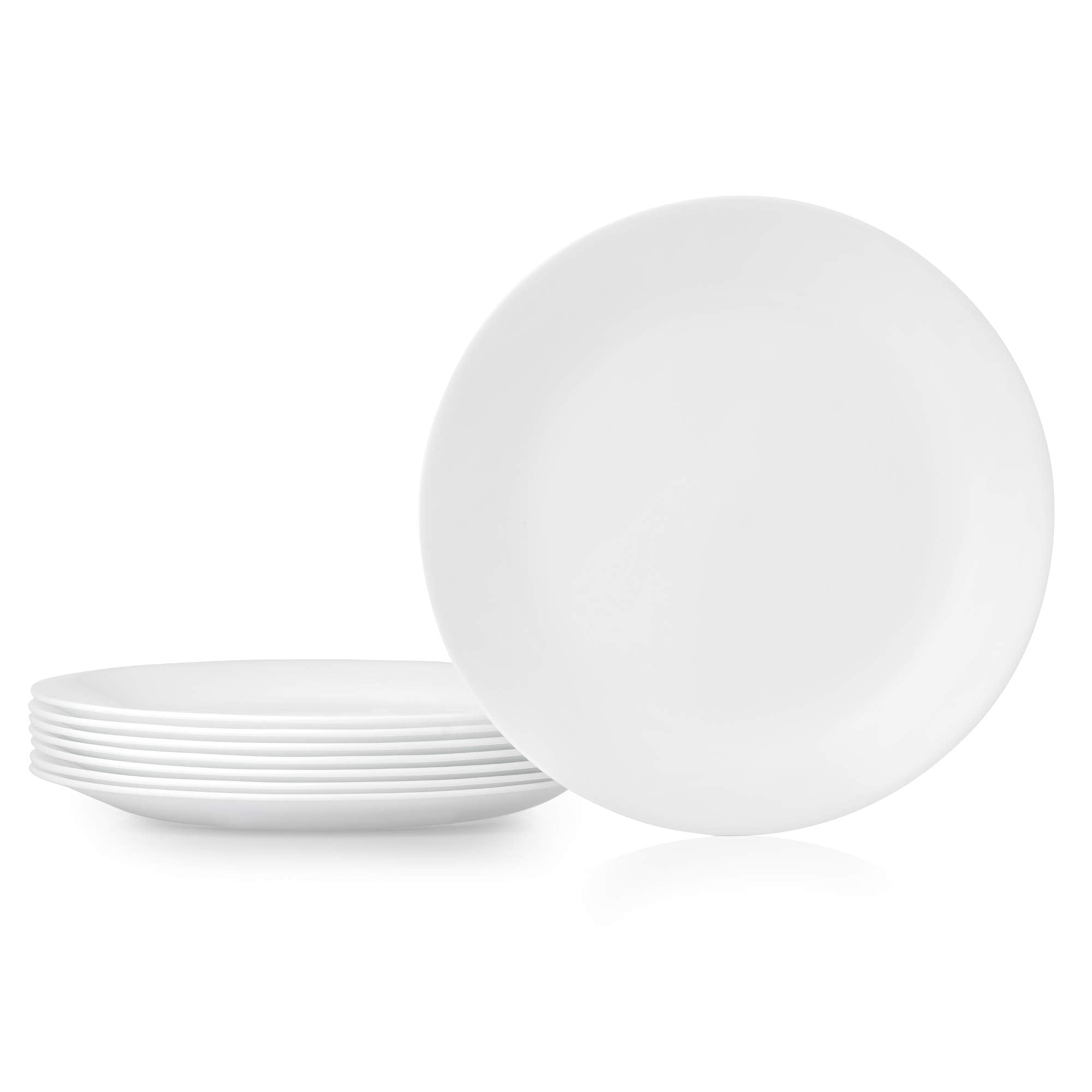 Corelle Vitrelle 8 piece dinner plates Winter Frost White for everyday meals