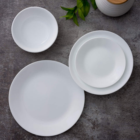 Corelle Vitrelle plates stack neatly, saving cabinet space while staying durable for daily use.