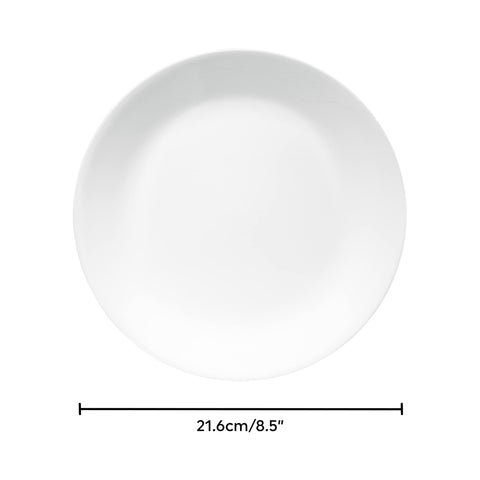 Corelle Vitrelle durable glass plates highlighting long-lasting construction