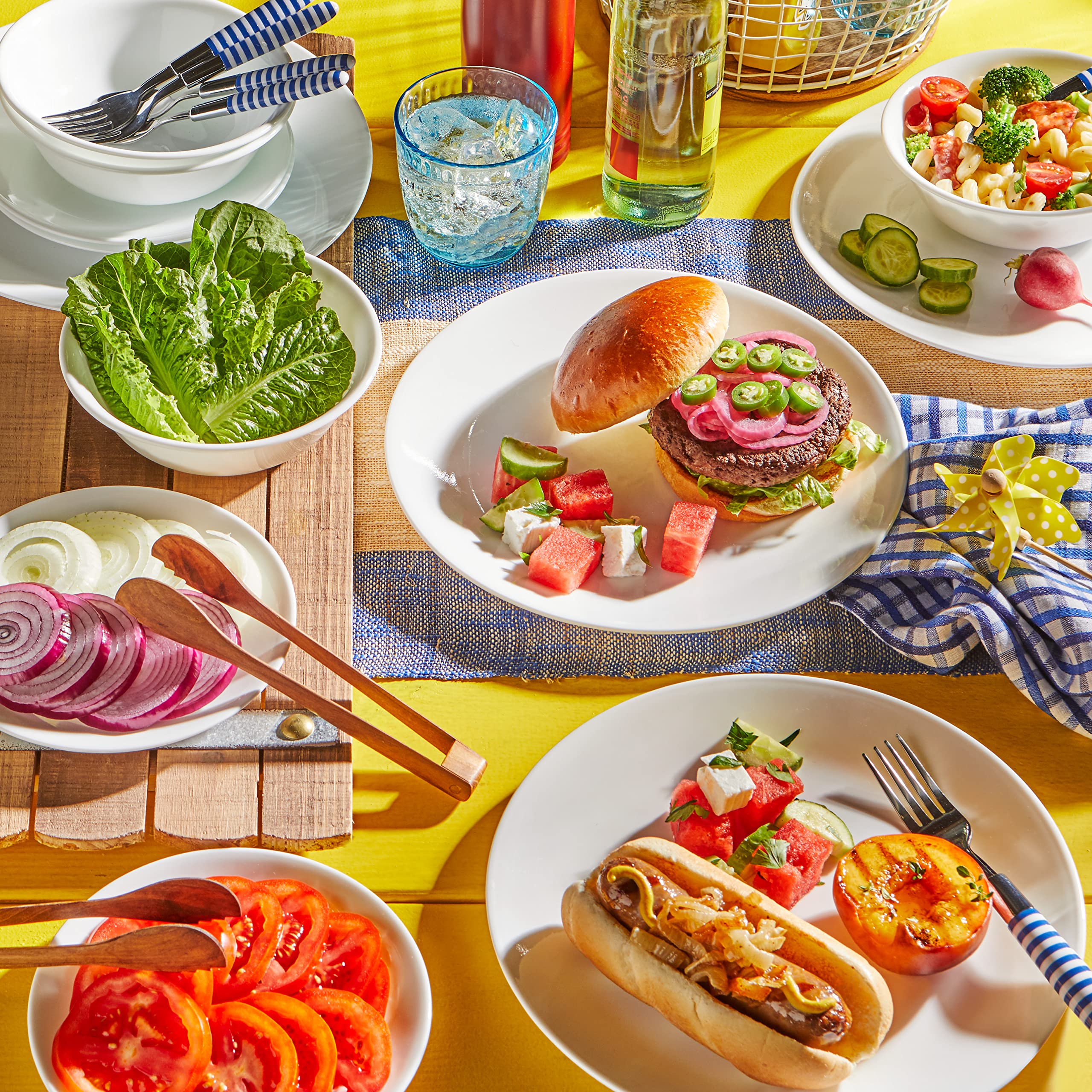 Corelle Vitrelle salad/appetizer plates for cohesive tablescape collection