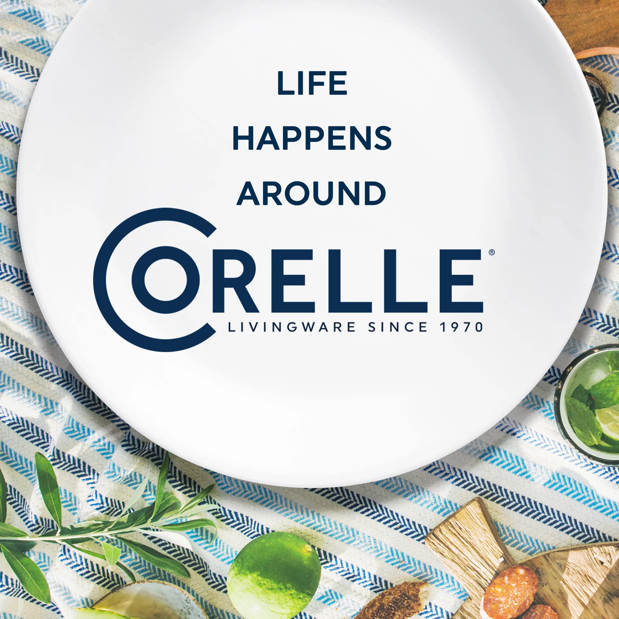 Corelle Vitrelle simple lines bring timeless elegance to dining.