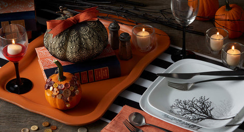 Corelle triple-layer glass technology ensures lightweight yet chip-resistant dinnerware.