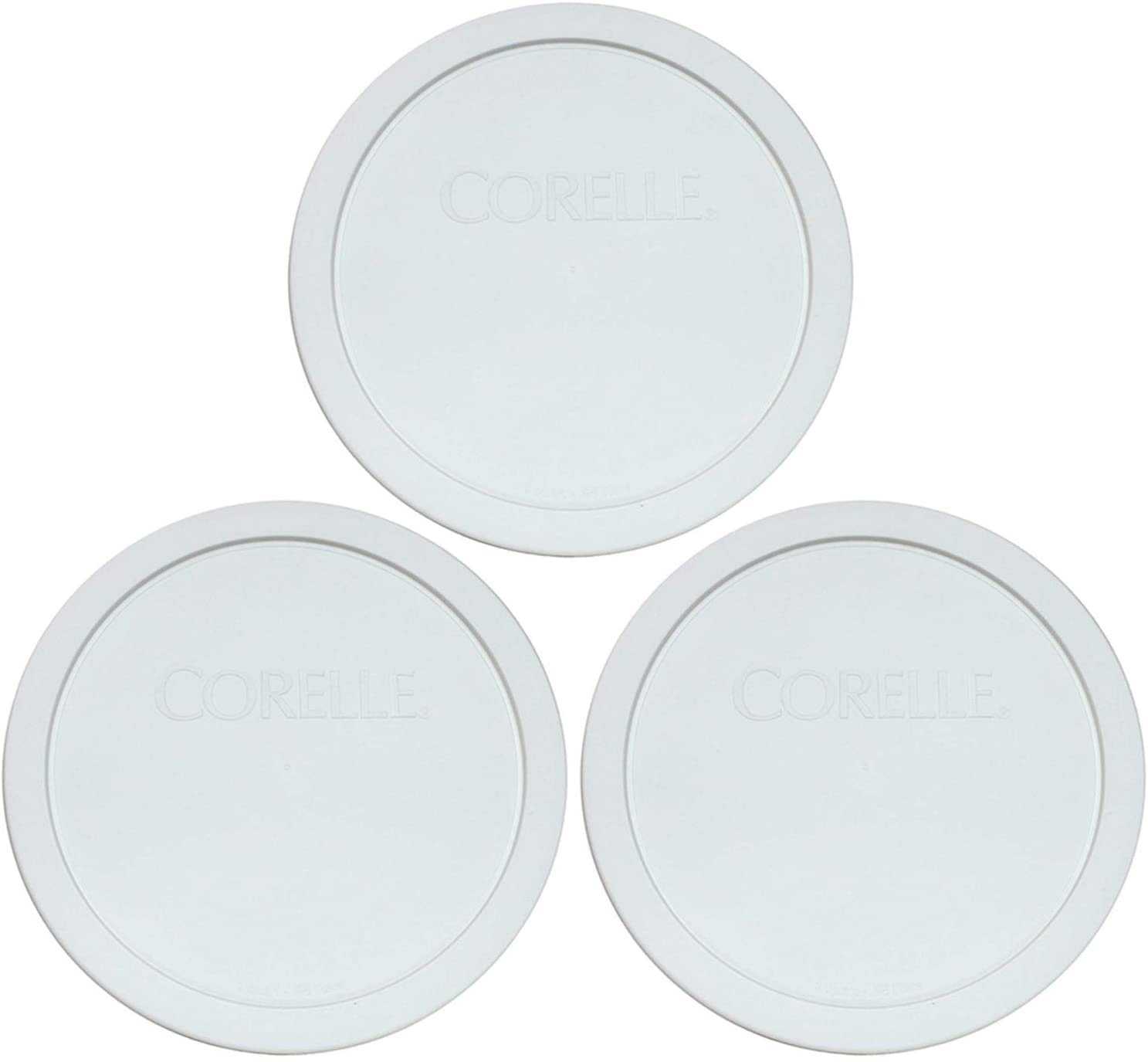 Corelle White 1-quart lid for the bowl, keeps contents fresh and stackable for fridge storage.